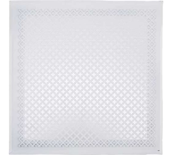 Изображение товара Решетка вентиляционная ООО Вентмаркет 350х350 мм, металлическая на магнитах, цветок, белый VRC00350