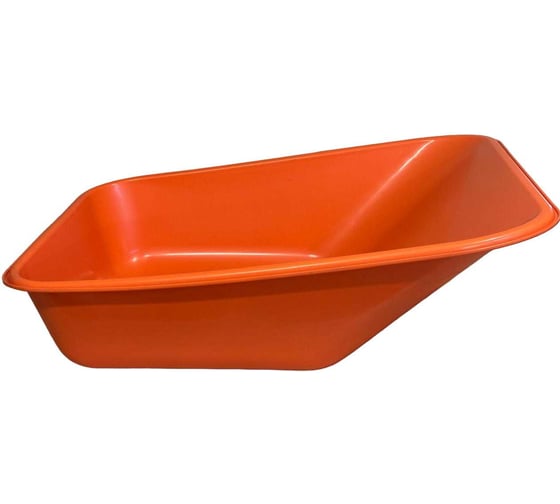 Изображение товара Кузов для тачки строительной ООО РВ Пласт 110 л Премиум оранжевый 0250