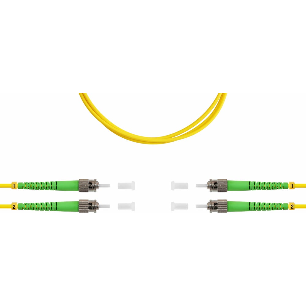 Изображение товара Оптический патч-корд TopLAN дуплексный SM 9/125 50 м с разъемами ST-ST