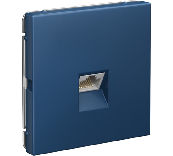 Изображение товара Розетка компьютернаяSysteme Electric ArtGallery Аквамарин RJ45, кат. 6A, механизм GAL001186