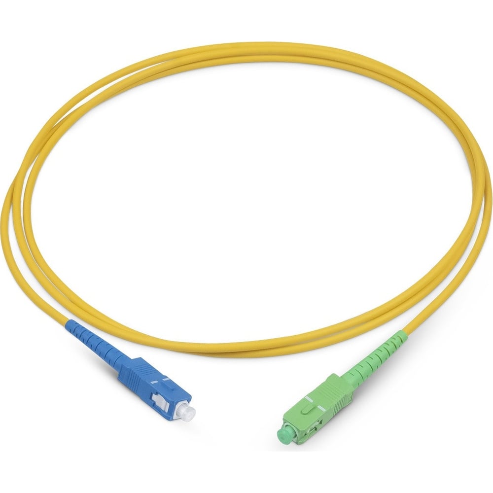 Изображение товара Оптический патч-корд TopLAN симплексный 3 м SC/UPC - SC/APC SM IP20 желтый