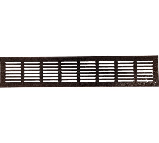 Изображение товара Решетка вентиляционная ООО Вентмаркет 600х80мм, металлическая врезная, антик Медь VRZ60080V