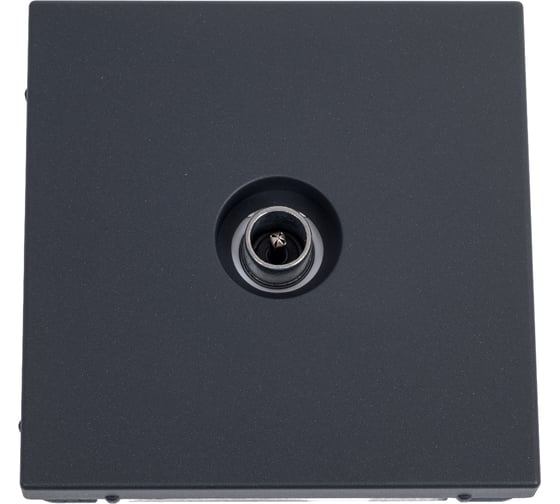 Изображение товара TV-розетка Systeme Electric ArtGallery Базальт проходная 4DB, механизм GAL001492