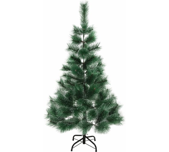 Изображение товара Ель новогодняя искусственная Золотая сказка "Пушистая" 120 см, с инеем и шишками, зеленая 592043