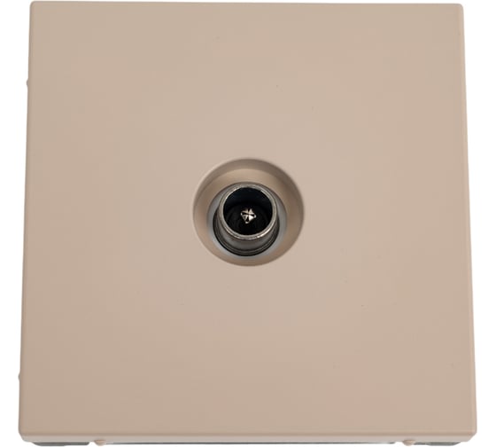 Изображение товара TV-розетка Systeme Electric ArtGallery Песочный проходная 4DB, механизм GAL001292