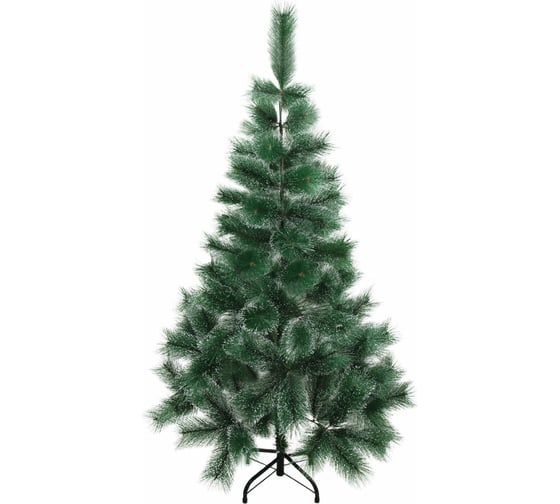 Изображение товара Ель новогодняя искусственная Золотая сказка "Пушистая" 150 см, с инеем и шишками, зеленая 592044