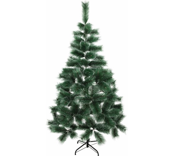 Изображение товара Ель новогодняя искусственная Золотая сказка "Пышная" 180 см, с инеем и шишками, зеленая 592051