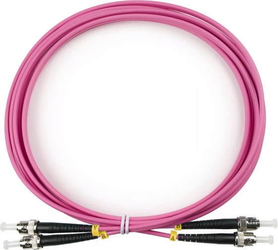 Изображение товара Оптический патч-корд TopLAN дуплексный, MM 50/125, 1,5 м, DPC-TOP-OM4-ST/P-ST/P-1.5