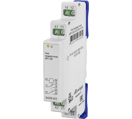 Изображение товара Реле промежуточное Меандр МРП-2М AC230В УХЛ4 A8302-16936946