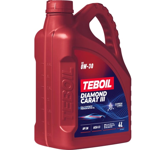 Изображение товара Масло моторное TEBOIL Diamond Carat III 0W-30 Канистра 4л (ТZK) (вес нетто 3,35 кг) 3602118