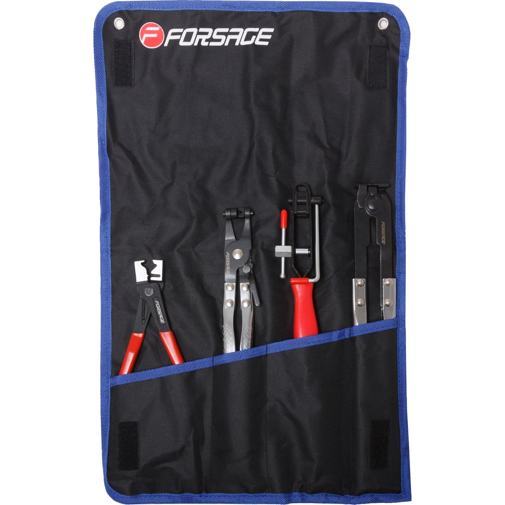 Изображение товара Набор приспособлений для снятия/установки хомутов Forsage 4пр.,на полотне F-5050A(27374)