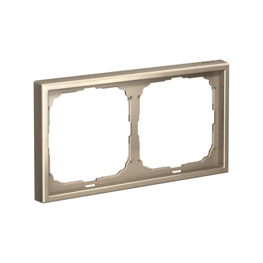 Изображение товара Рамка 2-постовая универсальная для электрооборудования ArtGallery Шампань GAL000502
