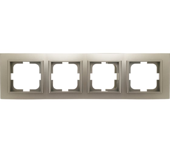 Изображение товара Рамка 4-местная Ovivo MINA, антрацит, 401-130000-228