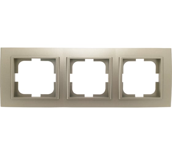 Изображение товара Рамка 3-местная Ovivo MINA, антрацит, 401-130000-227