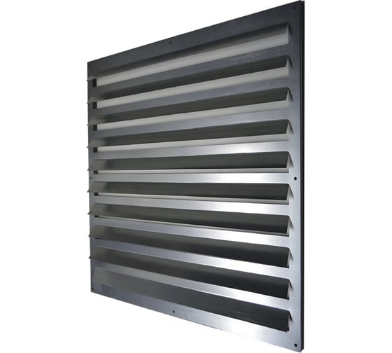 Изображение товара Решетка вентиляционная ООО Вентмаркет 300x800мм с наружними жалюзями из оцинкованной стали RG0308000