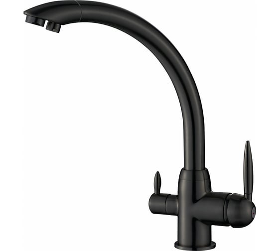 Изображение товара Смеситель для кухни Savol с подключением к фильтру с питьевой водой черный S-L1699T 23362
