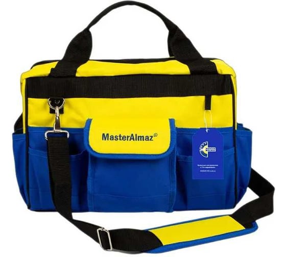 Изображение товара Сумка для инструментов МастерАлмаз WORKER PRO medium 600D 410/240/280мм 10508883