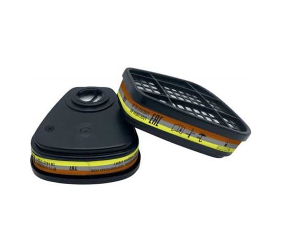 Изображение товара Сменный противогазовый фильтр РУСОКО 757 (А1В1Е1) (2шт) 51200