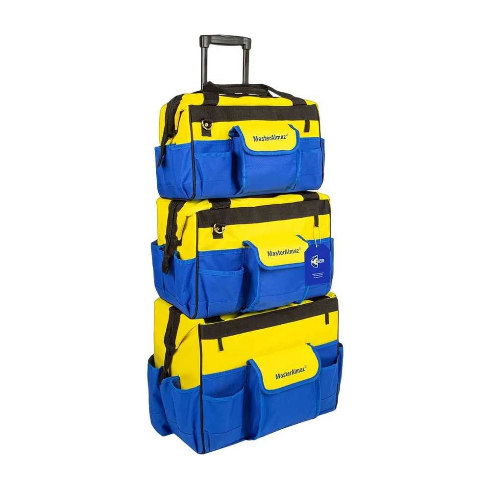 Изображение товара Набор из трех сумок на колесах МастерАлмаз SET WORKER PRO 600D 440x370x270 мм