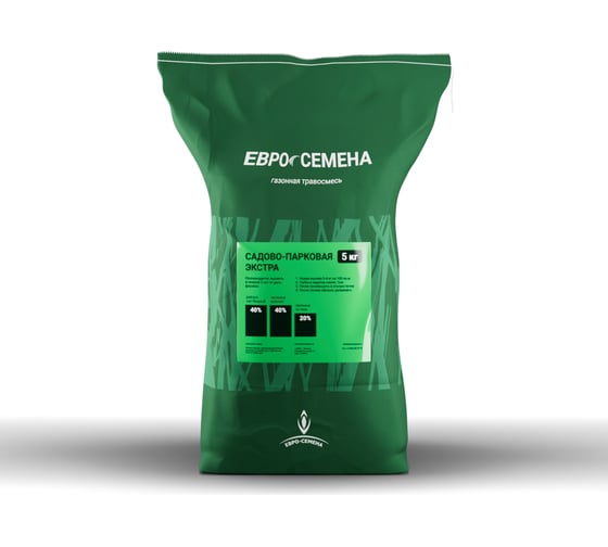 Изображение товара Газонная травосмесь ABSOLUTE GREEN Евро-Семена Садово-Парковая Экстра 5 кг 00000000833