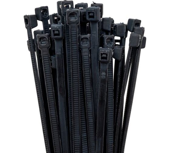 Изображение товара Хомут-стяжка ленточный SLP electrics 2,5x160 100 шт в упаковке черный 2401-00040