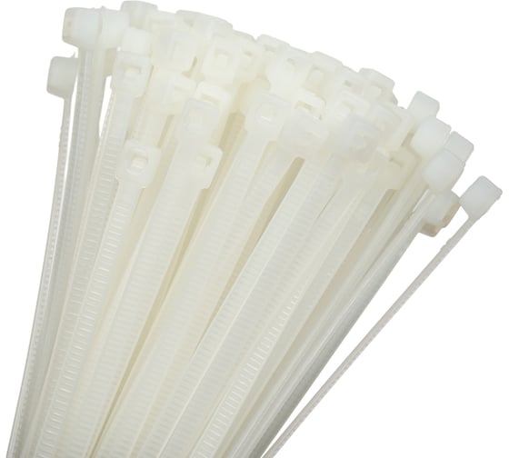 Изображение товара Хомут-стяжка ленточный SLP electrics 2,5x100 100 шт в упаковке белый 2401-00010