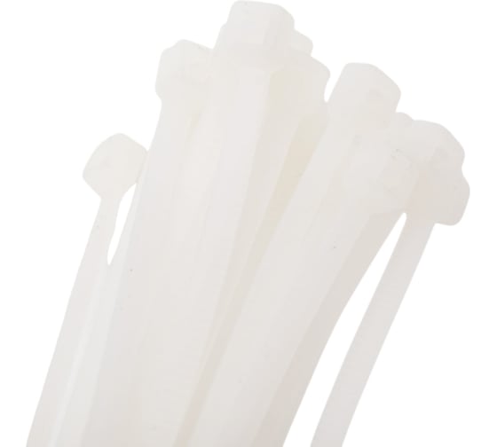 Изображение товара Хомут-стяжка ленточный SLP electrics 3,6x250 100 шт в упаковкебелый 2401-00110