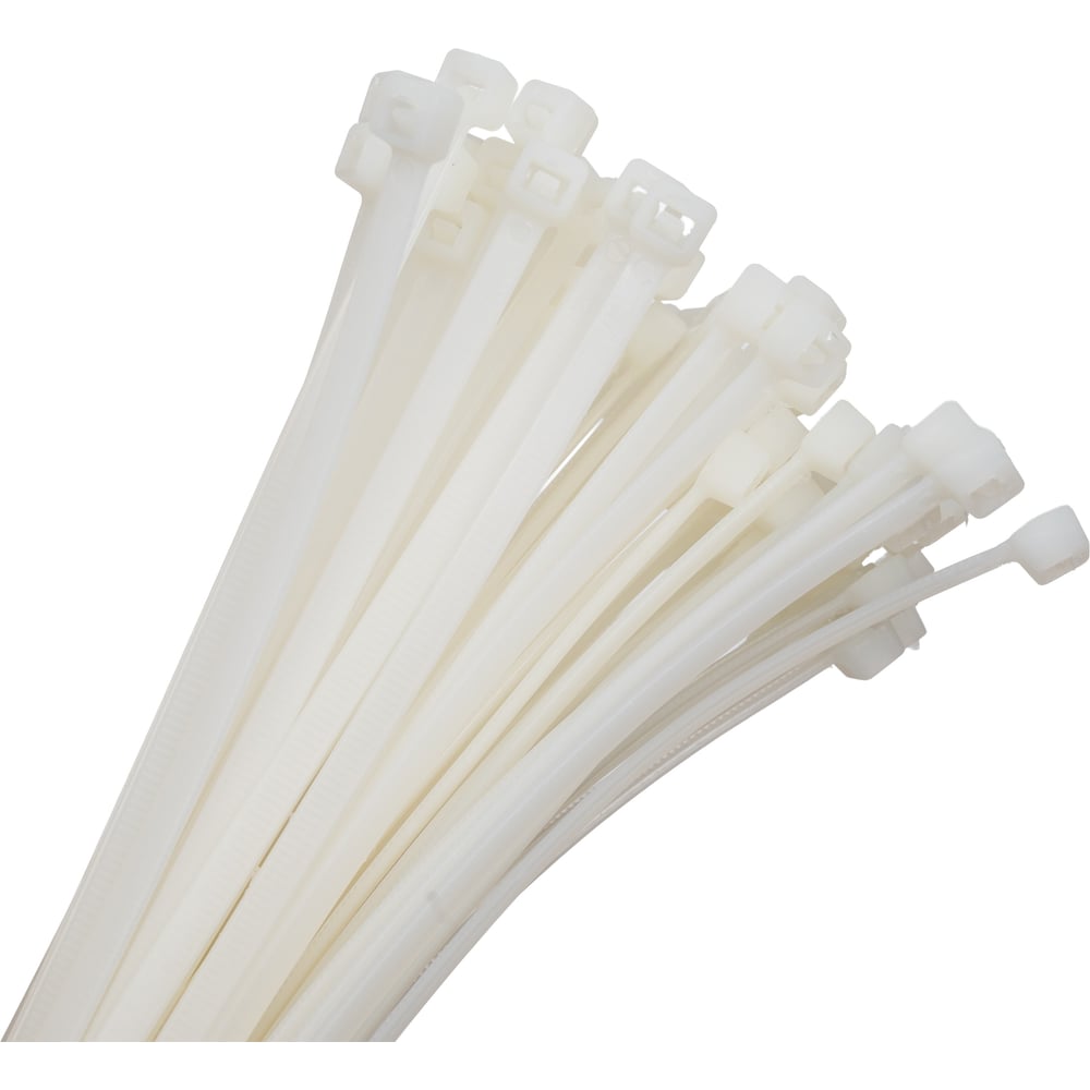 Изображение товара Хомут-стяжка ленточный SLP electrics 4,5x200 мм 100 шт белый