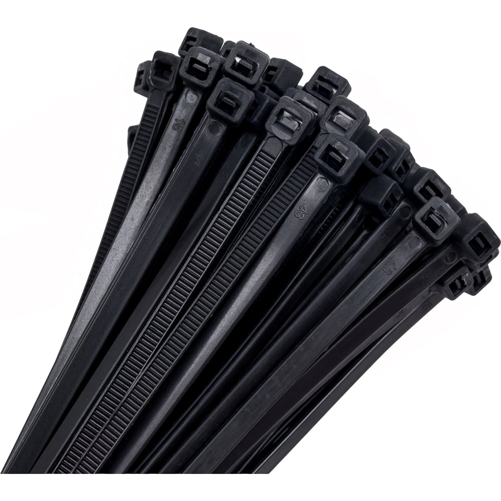 Изображение товара Хомут-стяжка ленточный SLP electrics 4,5x200 черный 100 шт упаковка