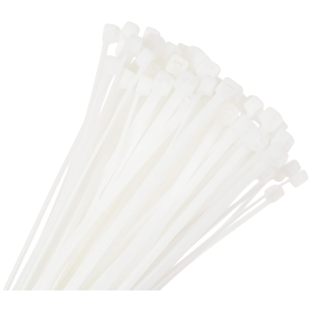 Изображение товара Хомут-стяжка ленточный SLP electrics 3,6x300 белый 100 шт