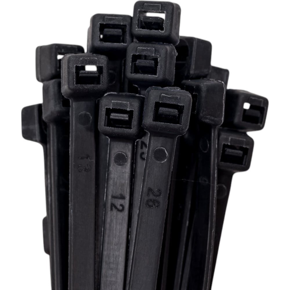 Изображение товара Хомут-стяжка ленточная SLP electrics 4,8x350 100 штук черный