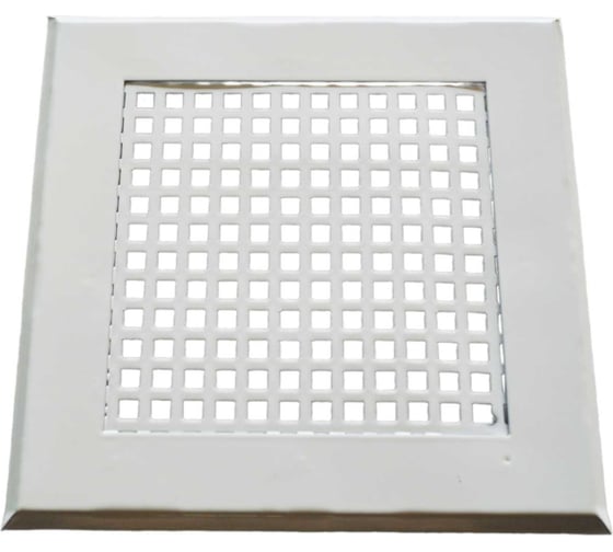 Изображение товара Решетка вентиляционная 150x150 мм, металлическая на магнитах, квадрат, белый ООО Вентмаркет VRM0015003