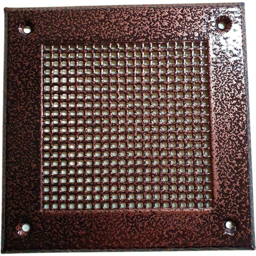 Изображение товара Решетка вентиляционная 200x200 мм металлическая антик медь наружная