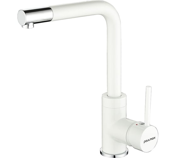 Изображение товара Смеситель для кухни Paulmark HONNER, белый матовый,  Ho212018-WH