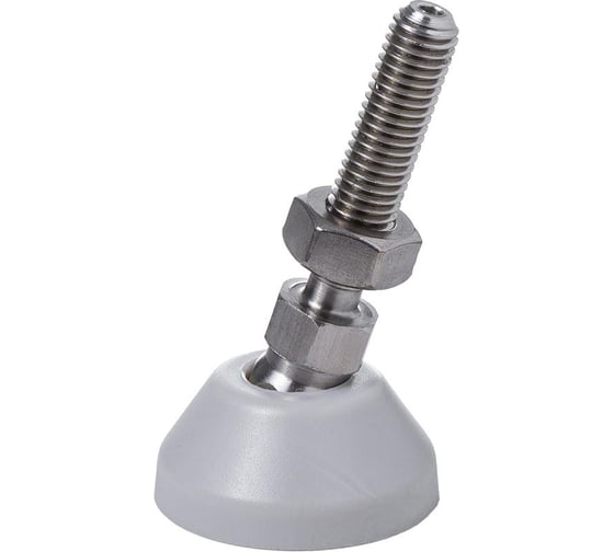 Изображение товара Регулируемая опора серая Алтервиа M10x45 до 500 кг упаковка 2 штуки A00021.2104010045.2