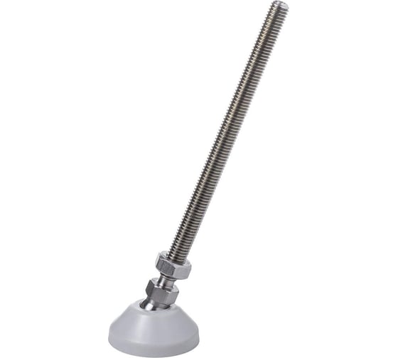 Изображение товара Регулируемая опора серая Алтервиа M10x150 до 500 кг упаковка 2 штуки A00021.2104510150.4