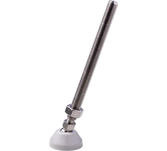 Изображение товара Регулируемая опора серая Алтервиа M12x150 до 800 кг упаковка 2 штуки A00021.2104012150.4