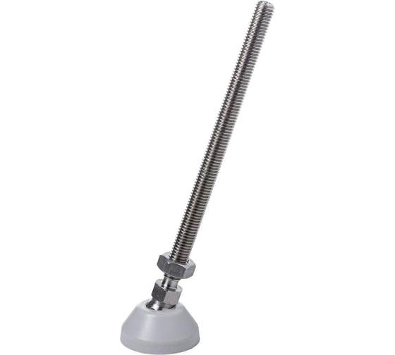 Изображение товара Регулируемая опора серая Алтервиа M10x150 до 500 кг упаковка 2 штуки A00021.2104010150.4