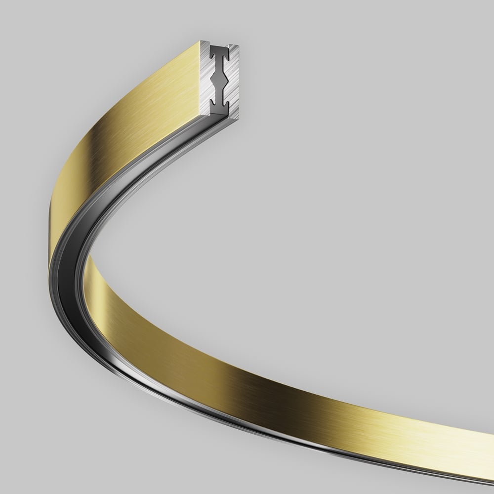 Изображение товара Шинопровод MAYTONI полукруг 800мм Flarity латунь для электромонтажа