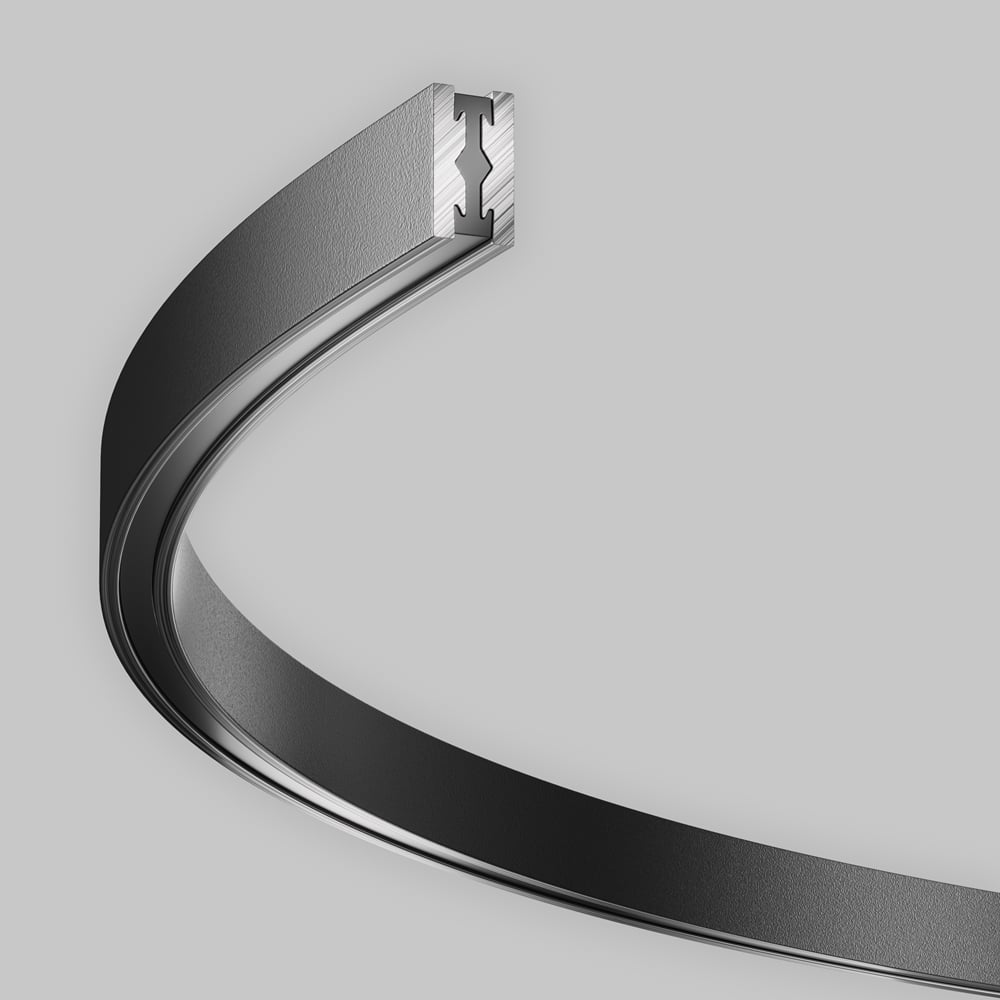 Изображение товара Шинопровод MAYTONI полукруг 650 мм Flarity черный