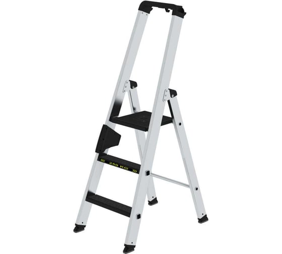 Изображение товара Стремянка MUNK 3 ступени с покрытием Clip-Step R13 с рукояткой Ergo-pad нагрузка до 250 кг 042703