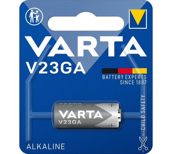 Изображение товара Батарейка VARTA LR23/A23/MN21 BL1 Alkaline 12V 04223101401 4008496261628