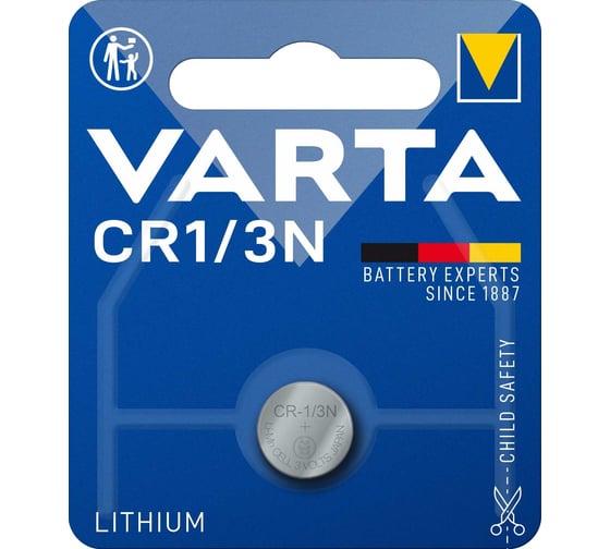 Изображение товара Элемент питания Varta ELECTRONICS CR 1/3N 06131101401 4008496274147
