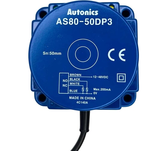 Изображение товара Датчик индуктивный повышенной чувствительности в прямоугольном корпусе Autonics AS80-50DP3 A1600000753R