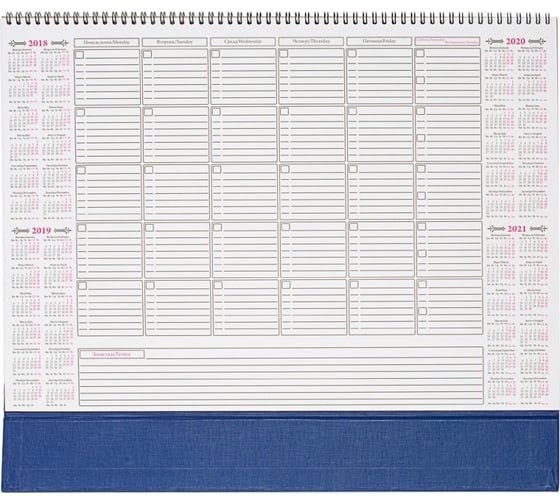 Изображение товара Недатированный планинг Attache 490х350мм, 12 листов 136210