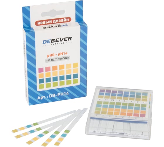 Изображение товара Индикаторные полоски (pH тест) Debever Machining Solutions от 0 до 14pH DB-PH14