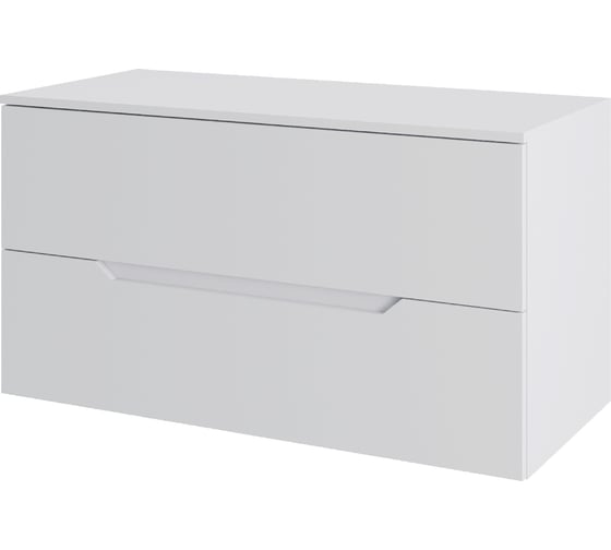 Изображение товара Подвесная тумба ORANGE Line 100 столешница МДФ, матовый белый Li-100TuwMDF