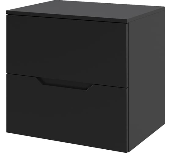 Изображение товара Подвесная тумба ORANGE Line 60 столешница МДФ, матовый черный Li-60TubMDF