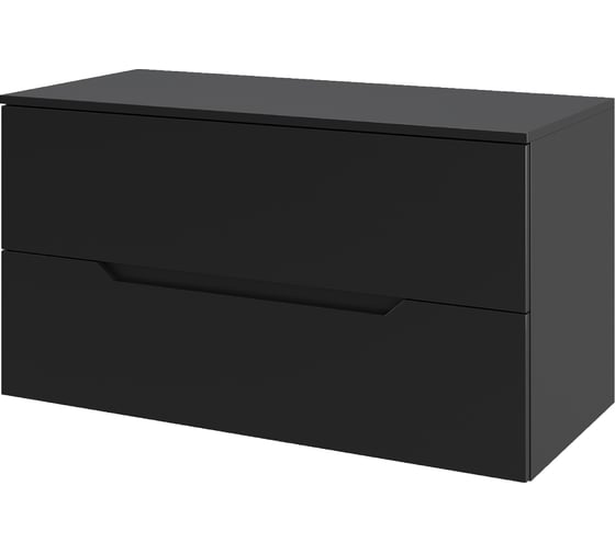 Изображение товара Подвесная тумба ORANGE Line 100 столешница МДФ, матовый черный Li-100TubMDF