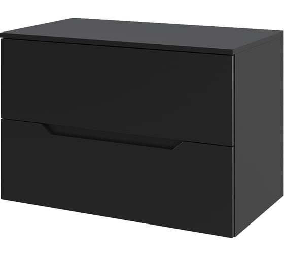 Изображение товара Подвесная тумба ORANGE Line 80 столешница МДФ, матовый черный Li-80TubMDF